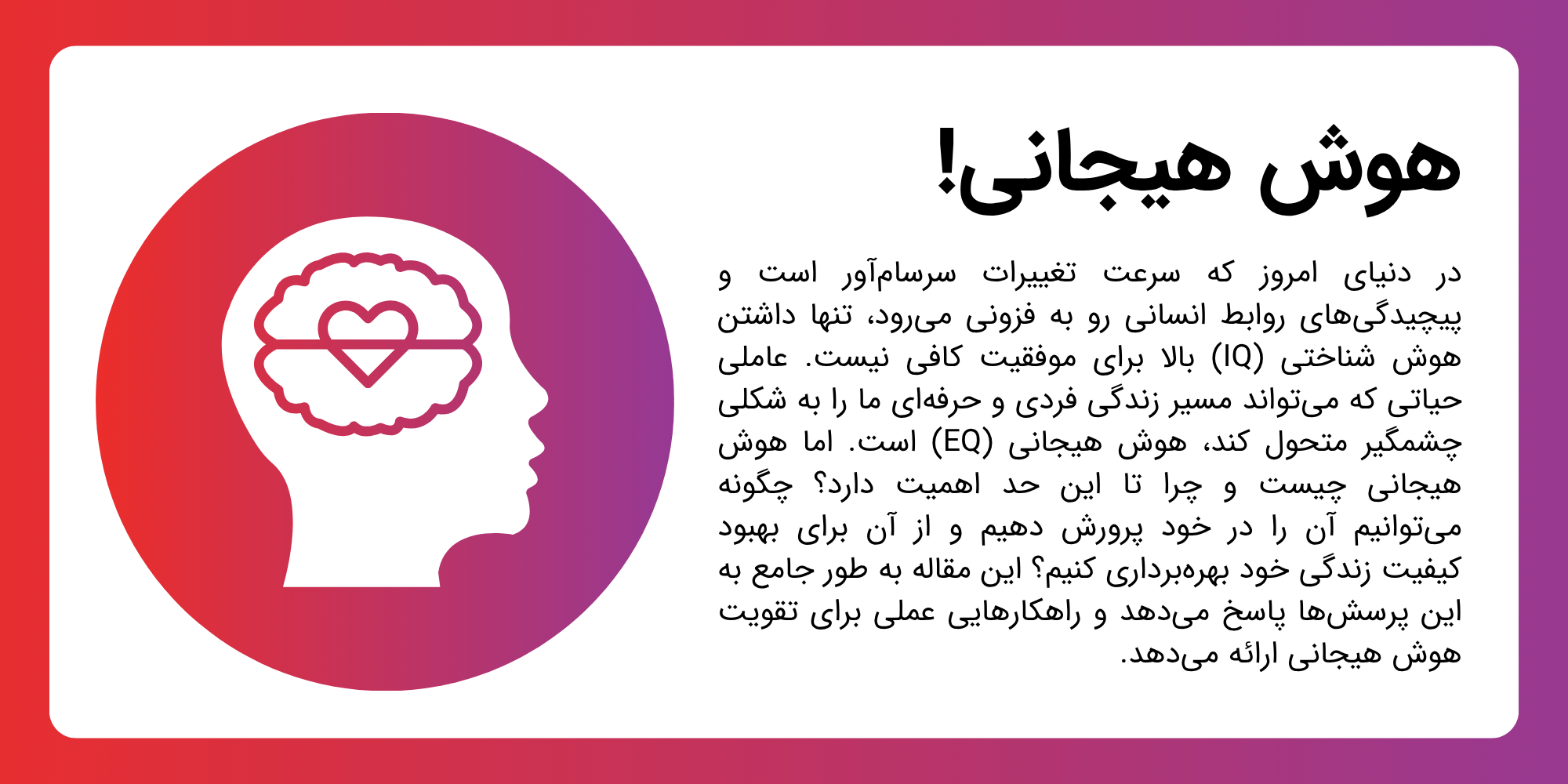 هوش هیجانی: کلید موفقیت در روابط، شغل و زندگی
